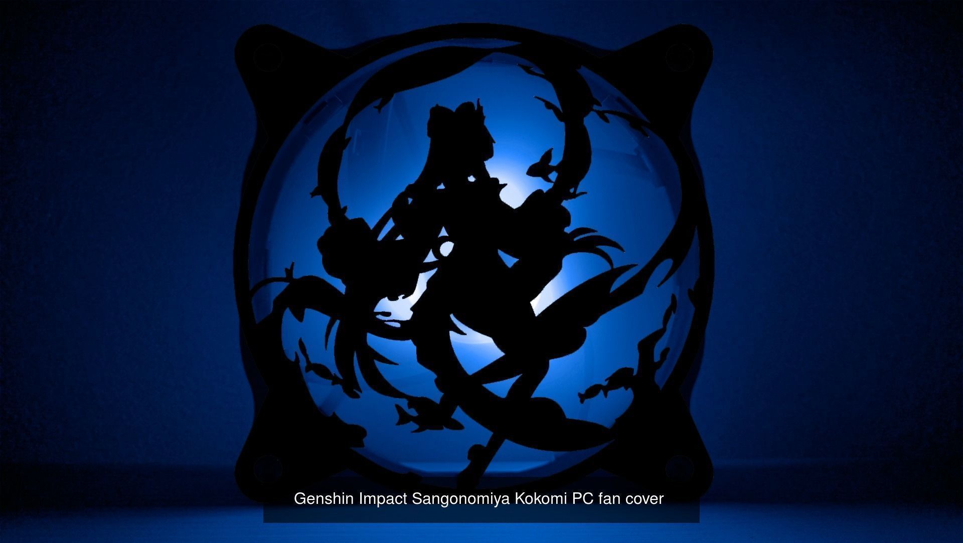 Genshin Impact Characters Hydro PC fan cover  3D Model Collection_2