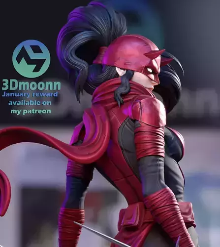 elektra - marvel stl 3D print model