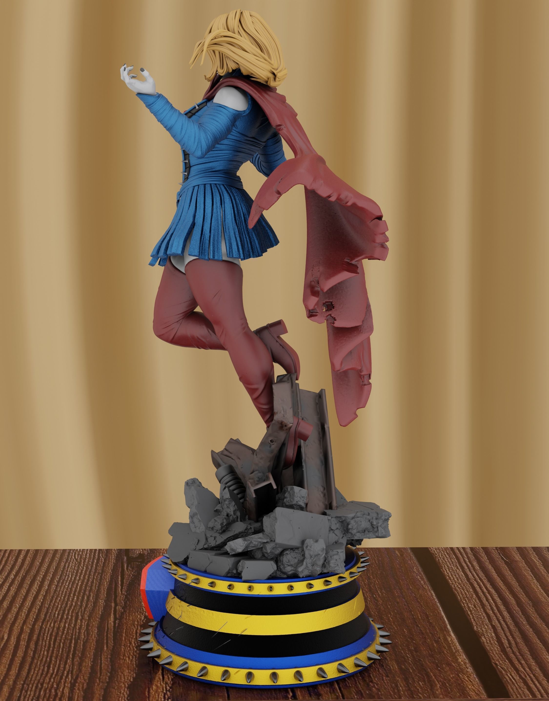 Supergirl Infected  3D print model_1