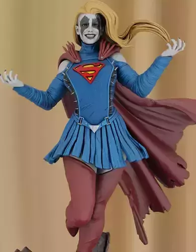 Supergirl Infected  3D print model