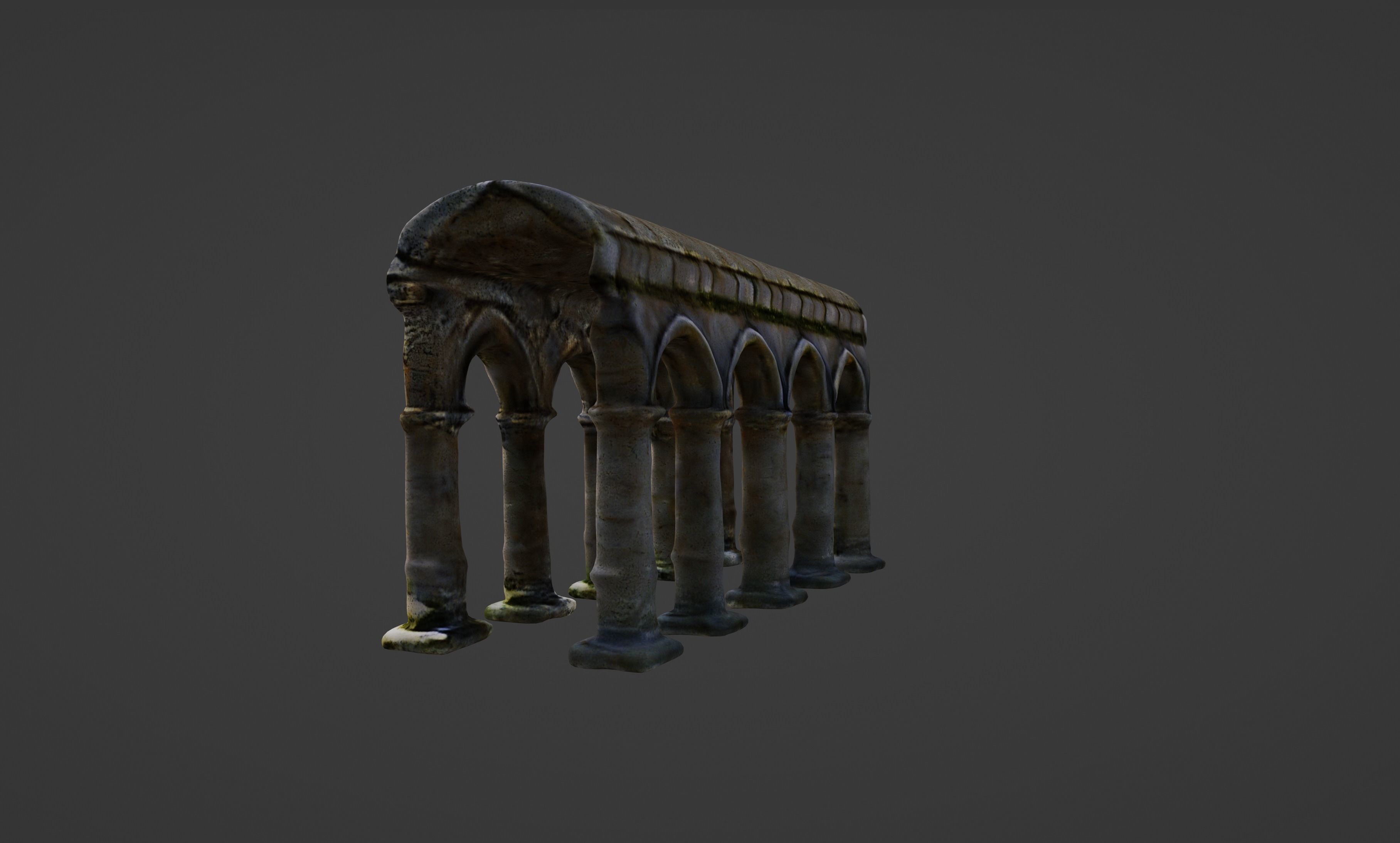 Old World Structure Artifact 3D model_7
