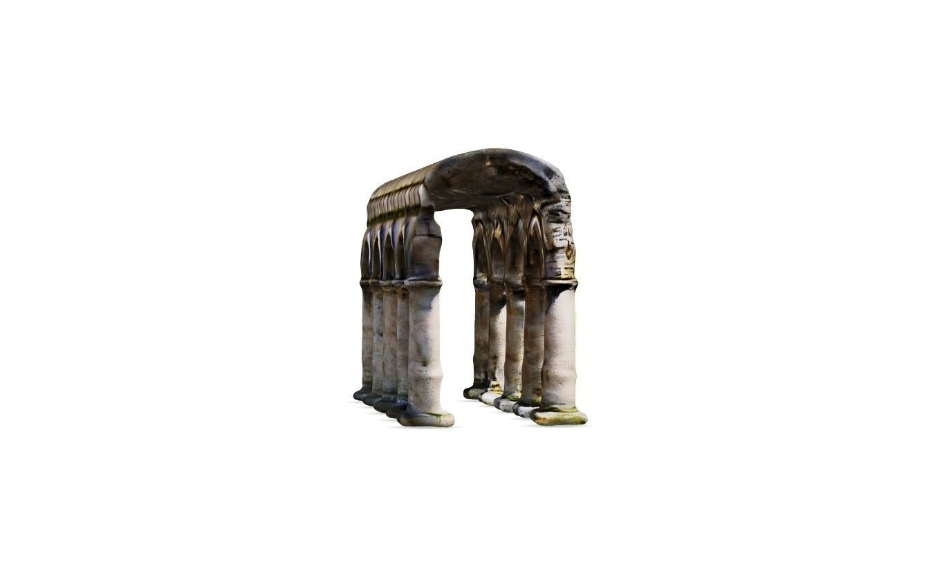 Old World Structure Artifact 3D model_2