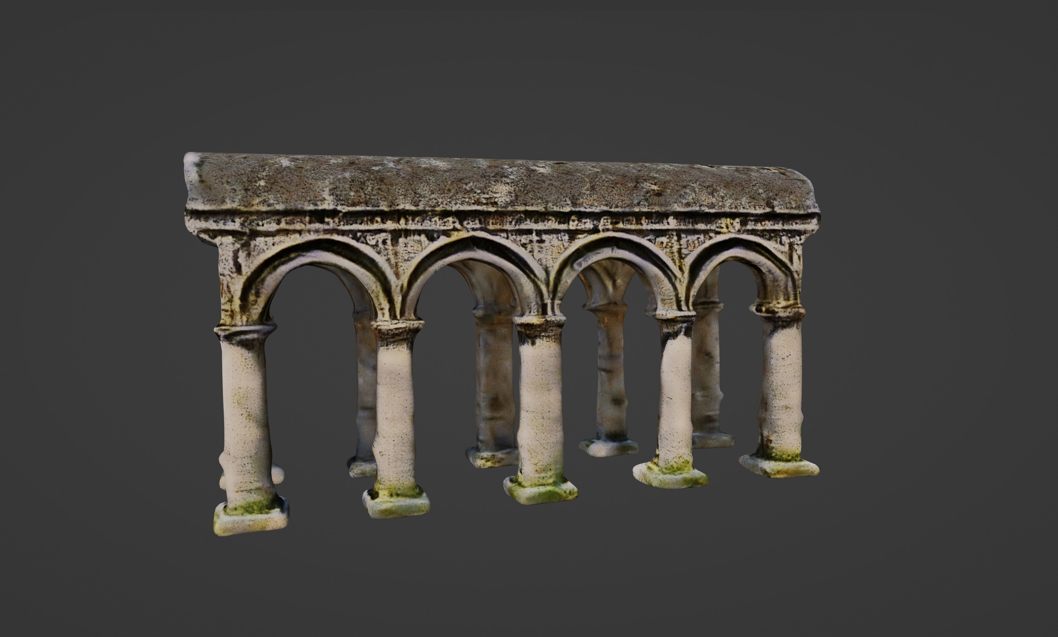 Old World Structure Artifact 3D model_5