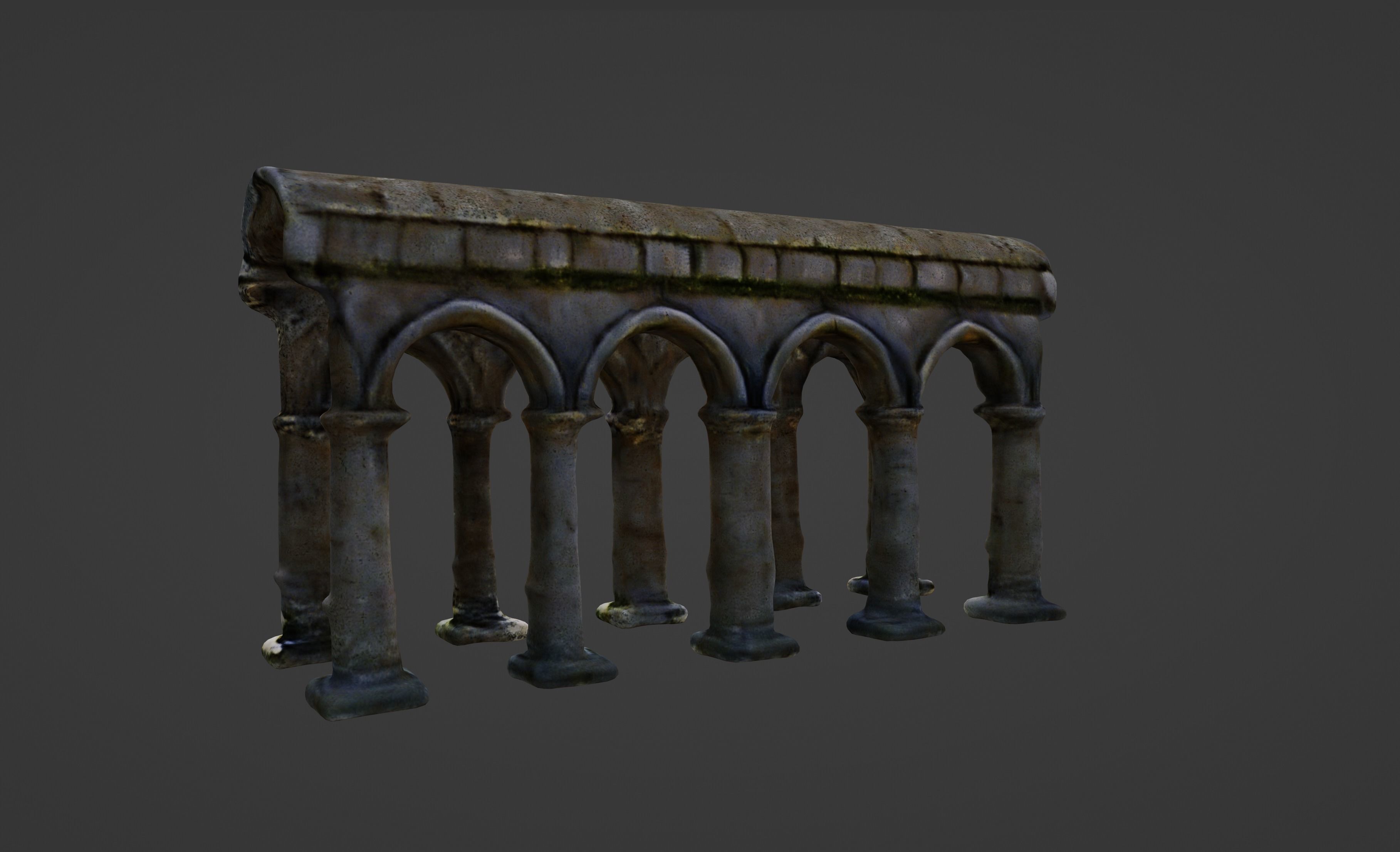 Old World Structure Artifact 3D model_8