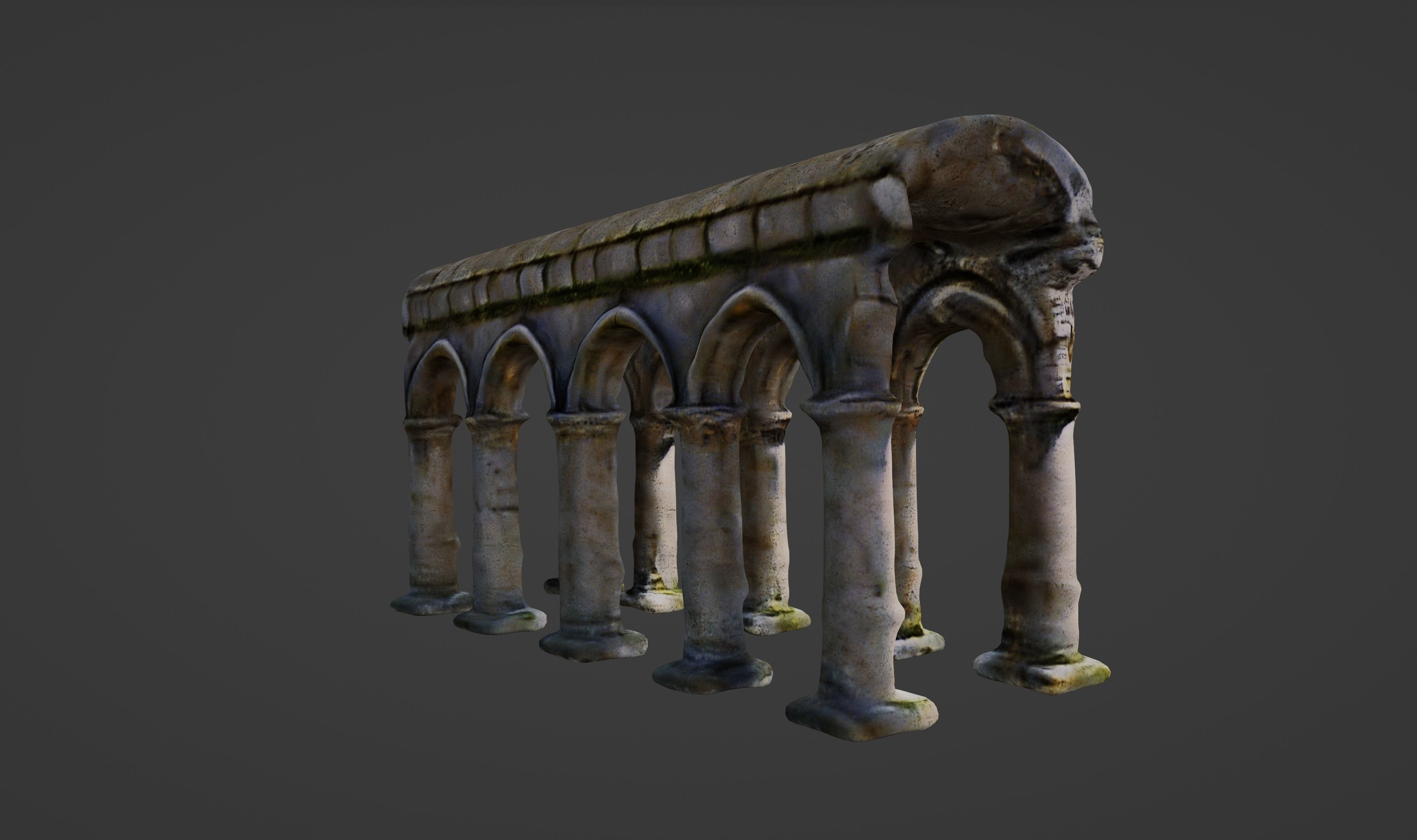 Old World Structure Artifact 3D model_9