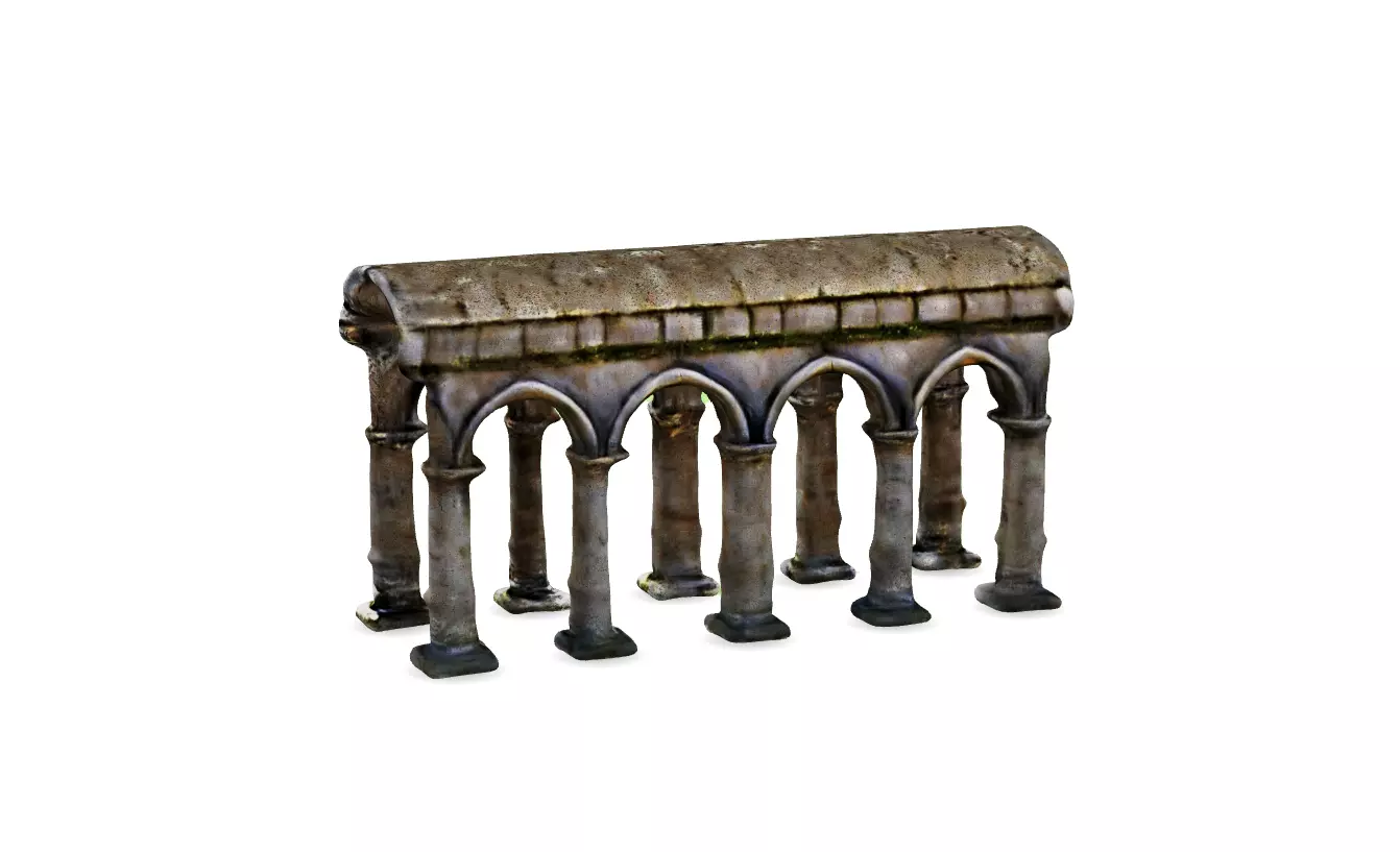 Old World Structure Artifact 3D model_0