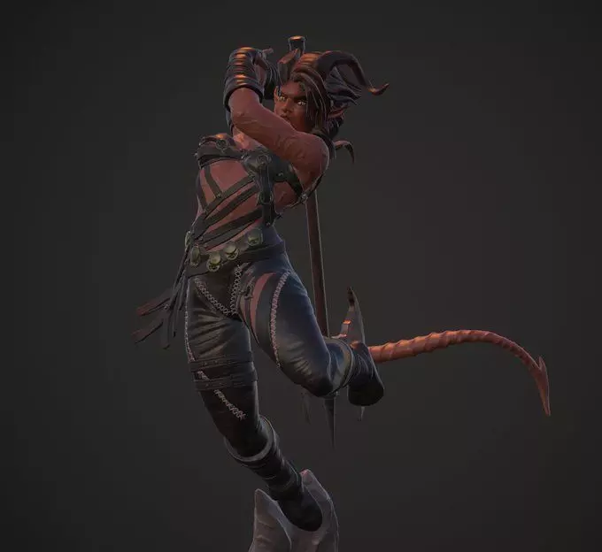 Karlach Baldurs GAte 3 3D print model_0