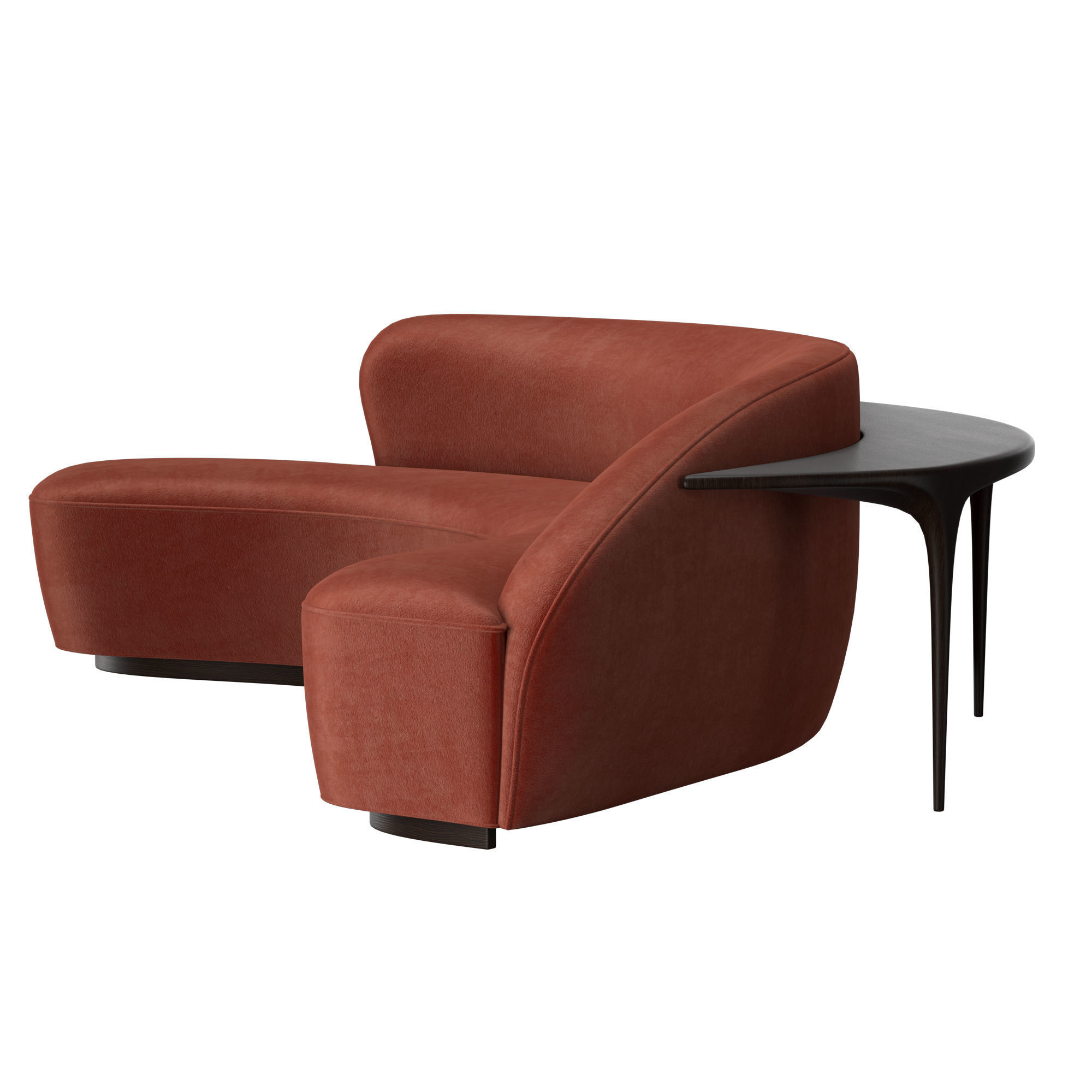 Sculpted Sofa Table 9011 3D model_6