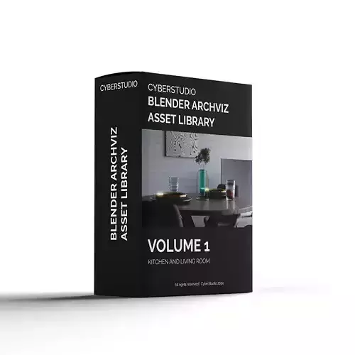 Blender archviz asset library VOL1 3D model