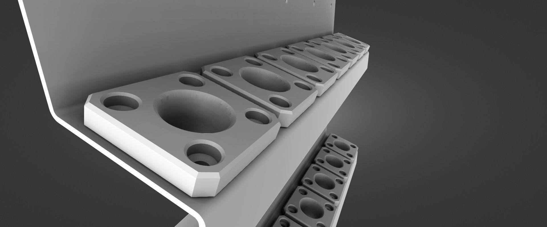 Tool Rack for Tormach TTS Style of Tools 3D print model_8