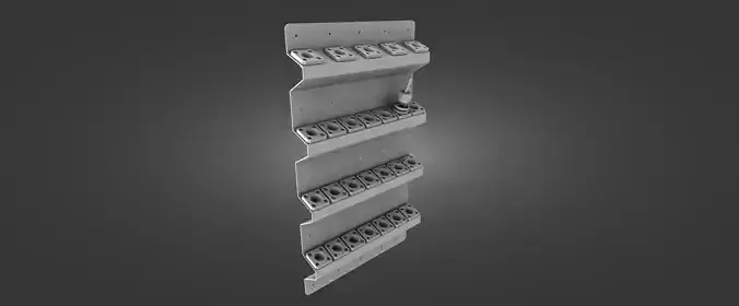 Tool Rack for Tormach TTS Style of Tools 3D print model