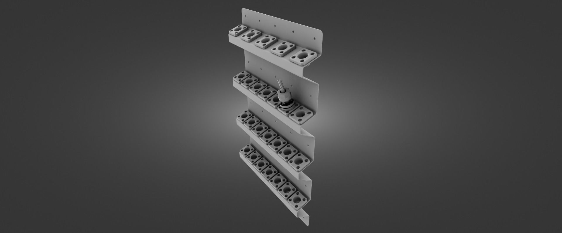 Tool Rack for Tormach TTS Style of Tools 3D print model_7