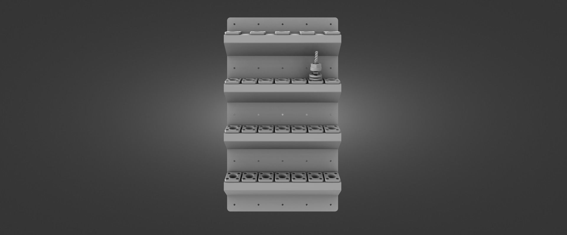 Tool Rack for Tormach TTS Style of Tools 3D print model_14