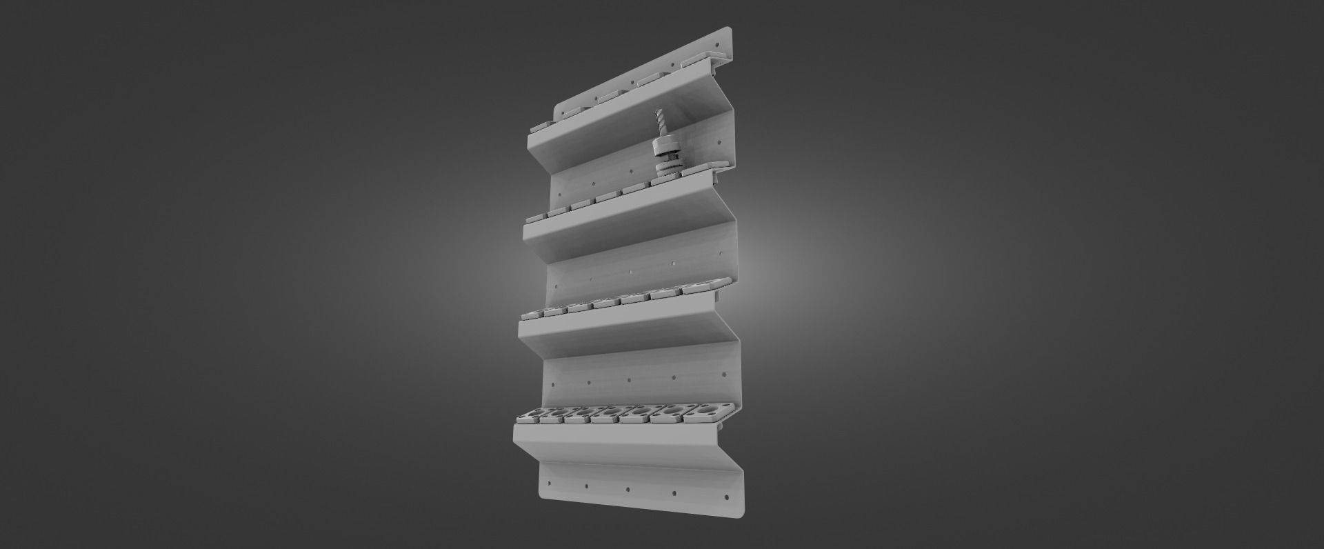 Tool Rack for Tormach TTS Style of Tools 3D print model_13