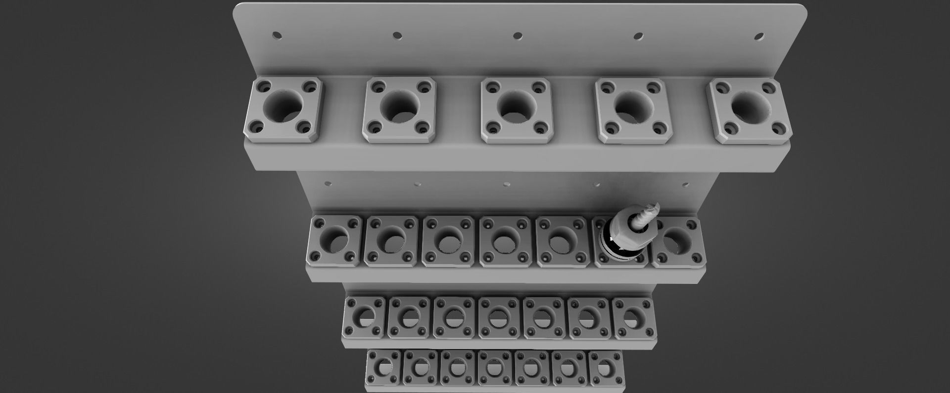 Tool Rack for Tormach TTS Style of Tools 3D print model_12