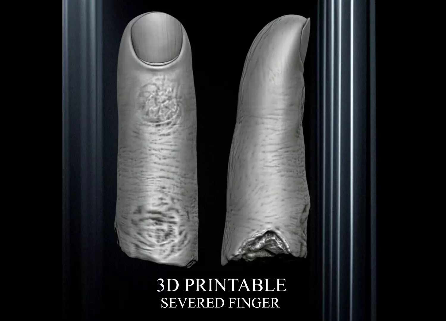 3D PRINTABLE SEVERED FINGER 3D print model_0