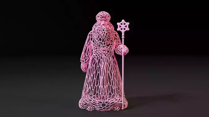 Wizard Santa 3D print model