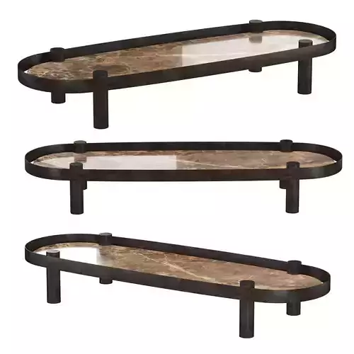 TRAY LOW MARBLE COFFEE TABLE