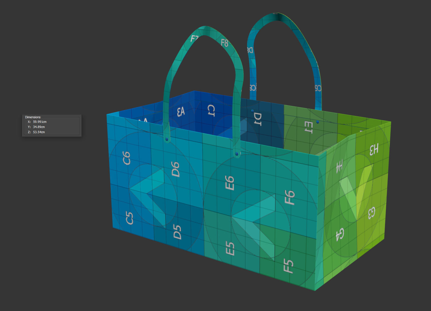 Paper bag 3D model_2