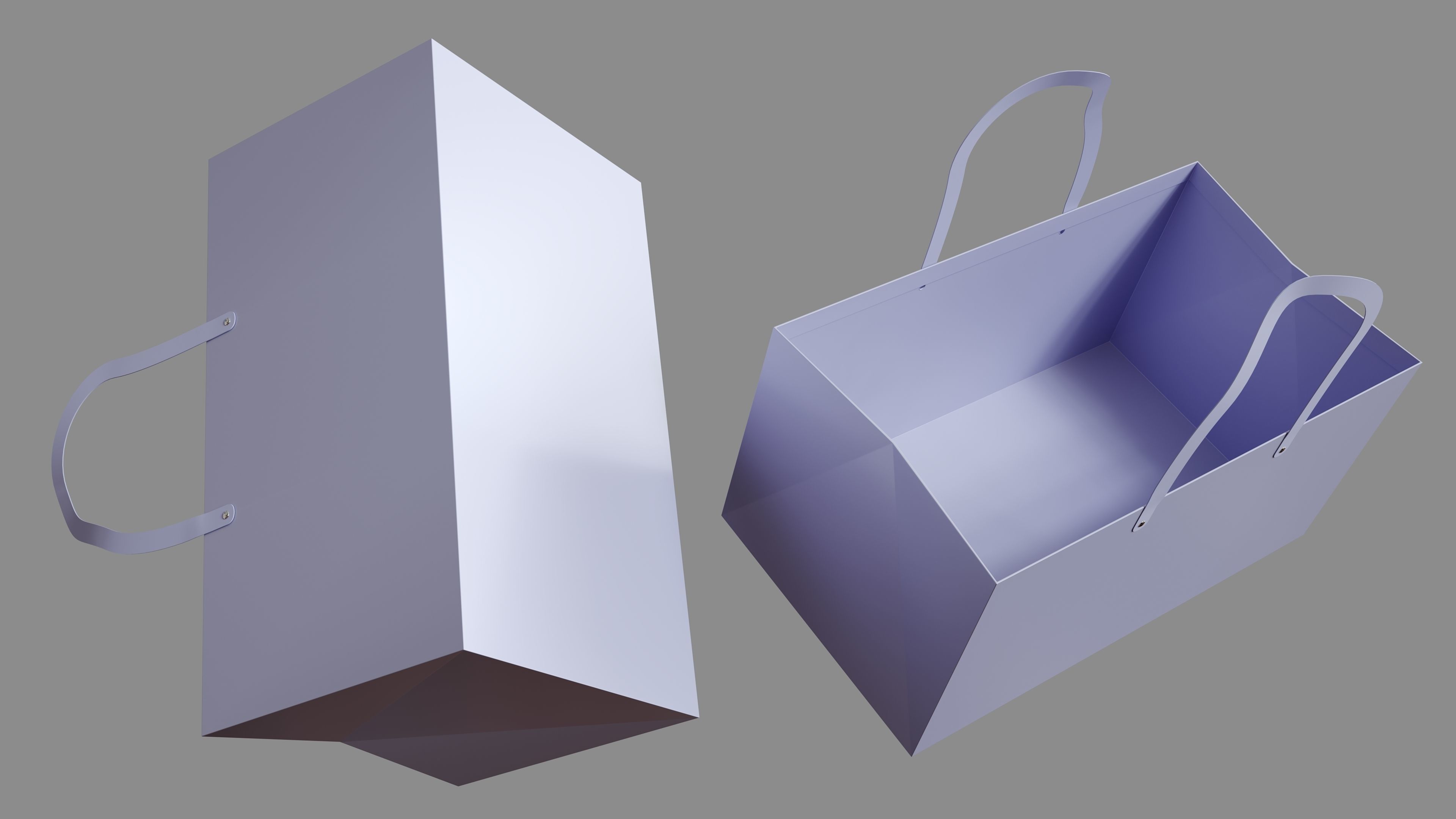 Paper bag 3D model_1