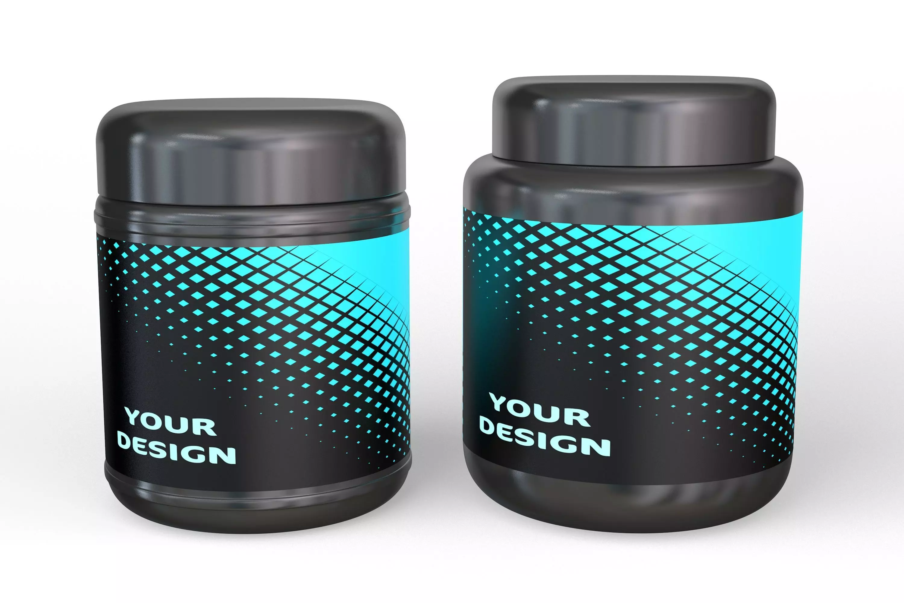 Plastic Jars 3D model