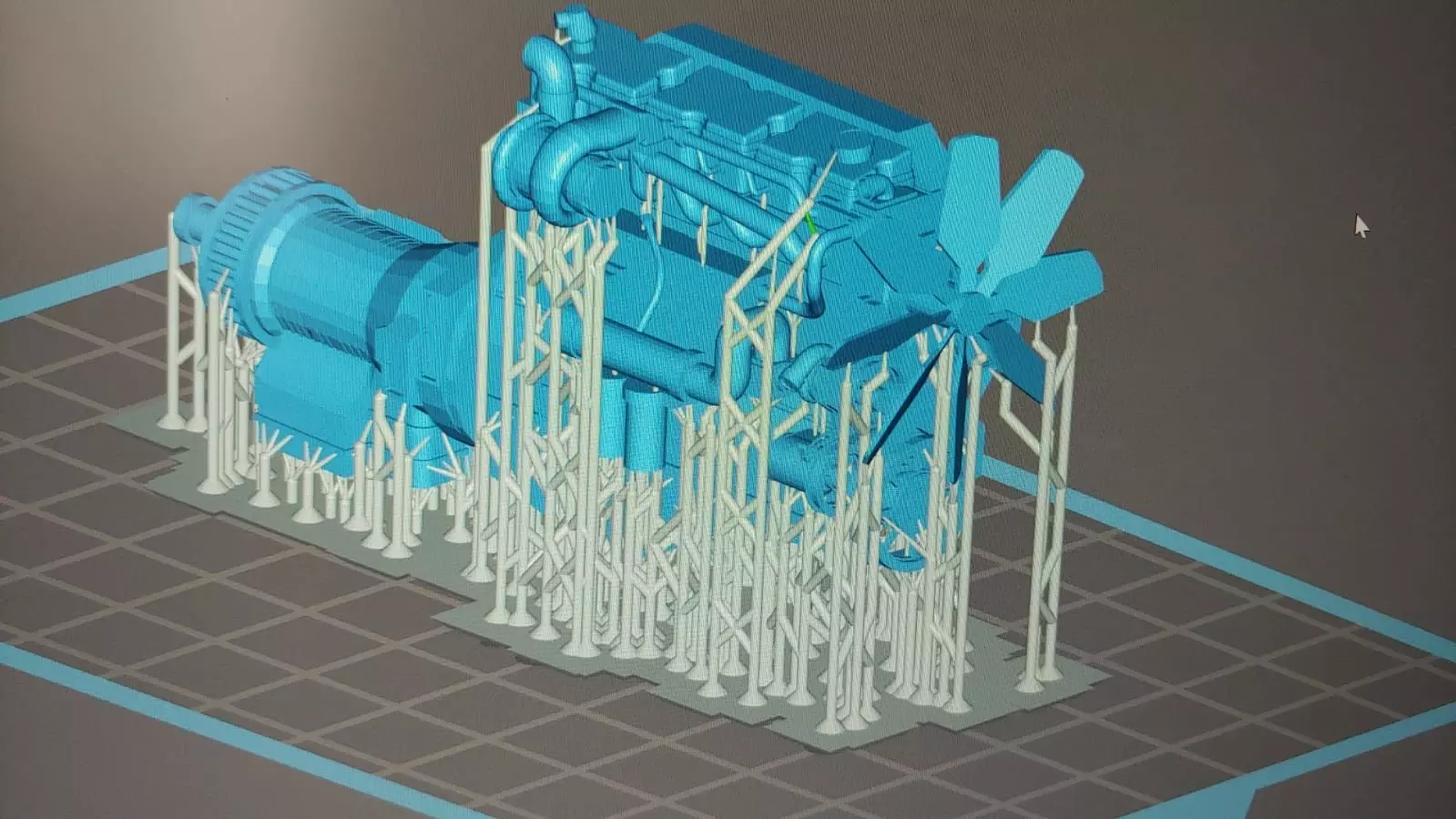 Motor Cummins 3D print model_0