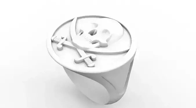 SKULL RING ANILLO CALAVERA 3D print model