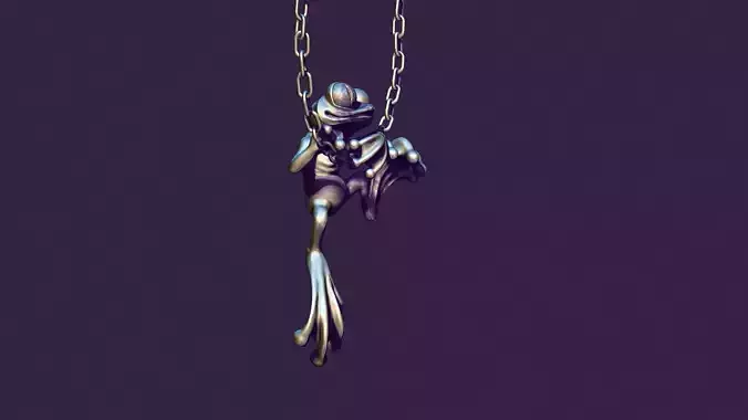 frog pendant 3D print model