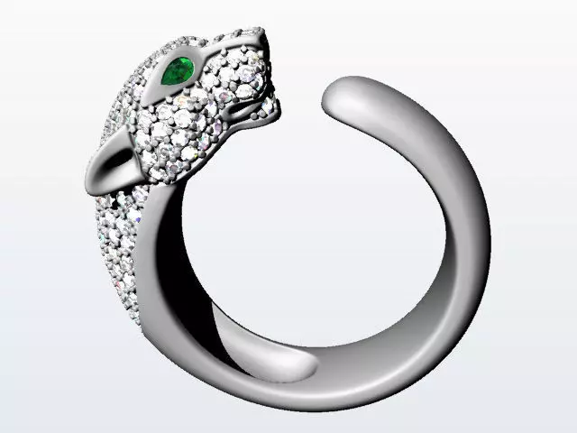 PANTHERE RING ANILLO PANTERA 3D print model_0