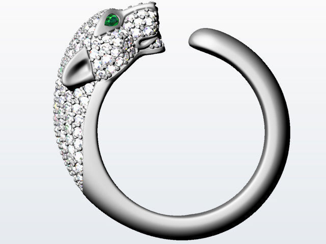 PANTHERE RING ANILLO PANTERA 3D print model_2