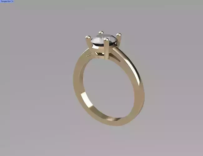 Woman solitaire over 1 carat round