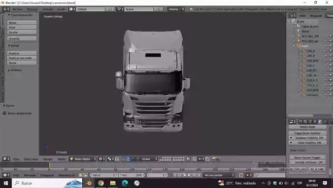 Scania G410 4x2 Low-poly 3D model