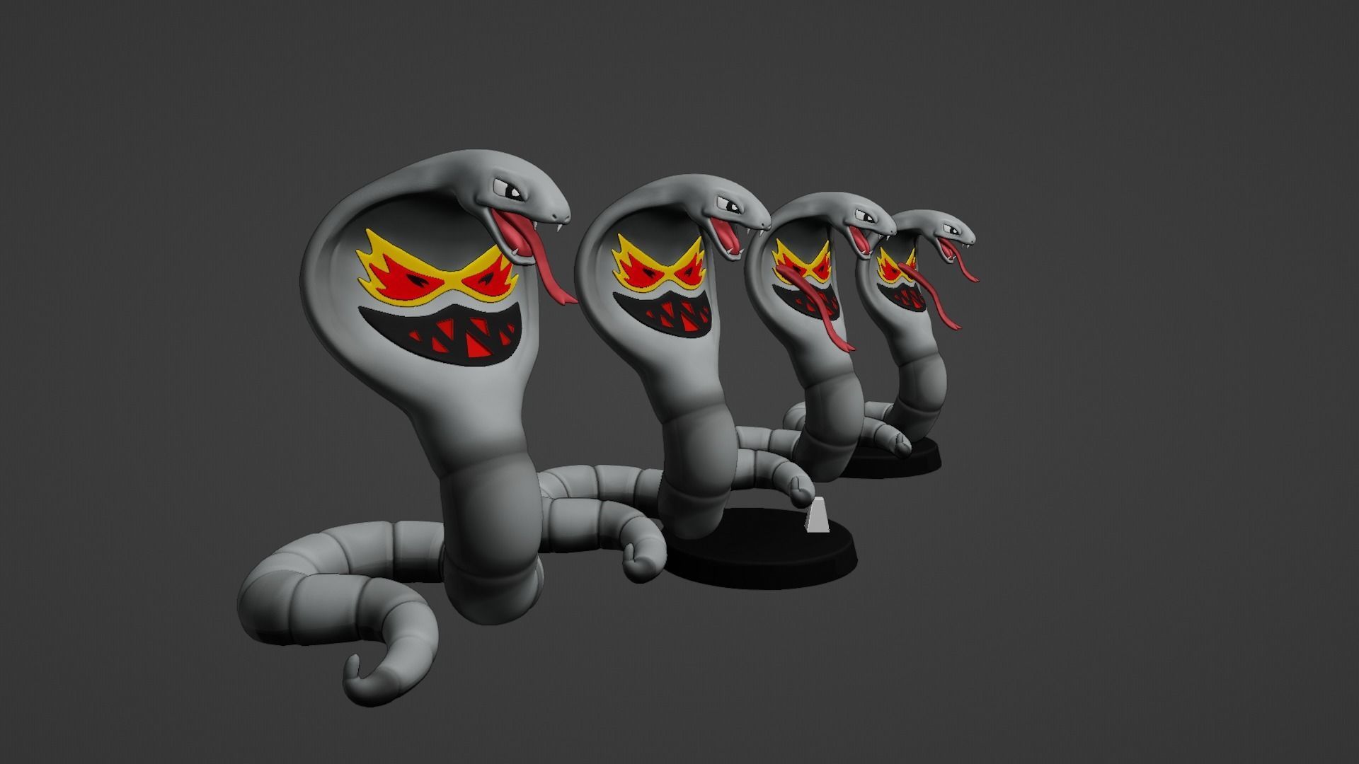 DARK ARBOK POKEMON AND CARD ARBOK 3D print model_12