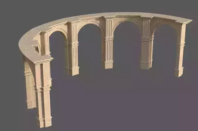 Classic Roman or greek  Peristyle Arc