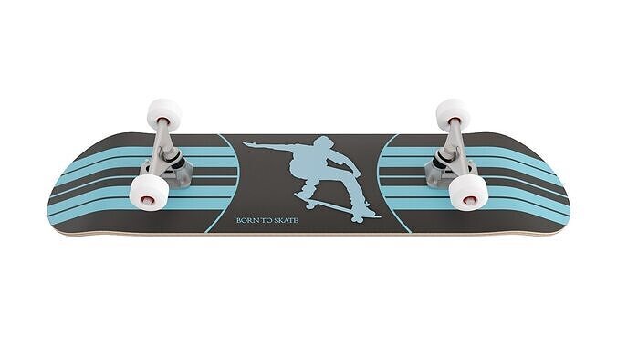 Realistic Skateboard for Sports and Urban Scenes 3D model