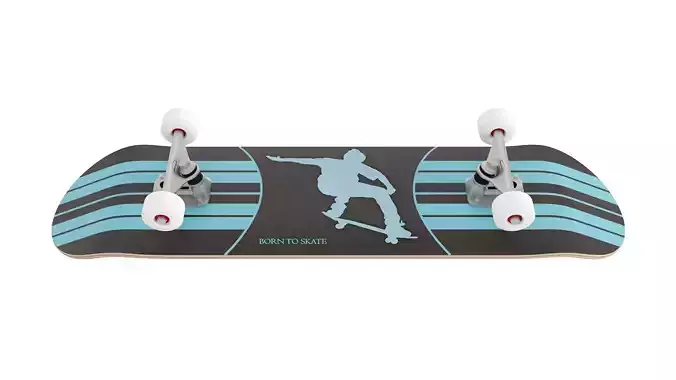 Realistic Skateboard for Sports and Urban Scenes