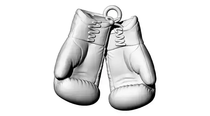 PENDANT BOXING GLOVES GOLD GUANTES DE BOXEO DE ORO 3D print model