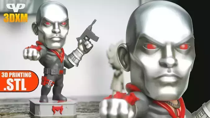 Destro Chibi STL for 3D Printing 3DXM ChibiSTL