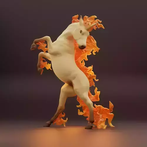 Rearing Rapidash Pokemon 