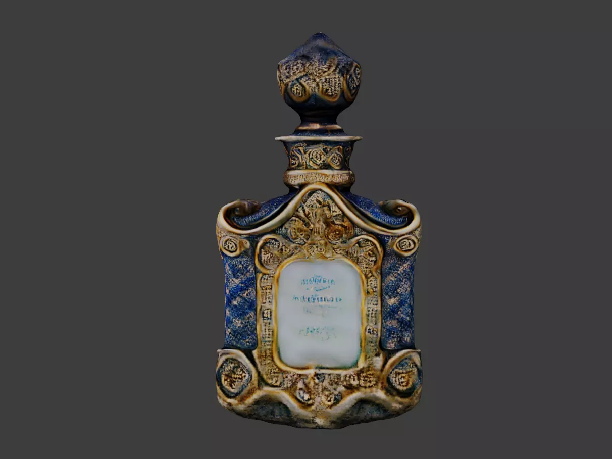 Realistic high quality Victorian Perfume Bottle - Perfume 3D model_0