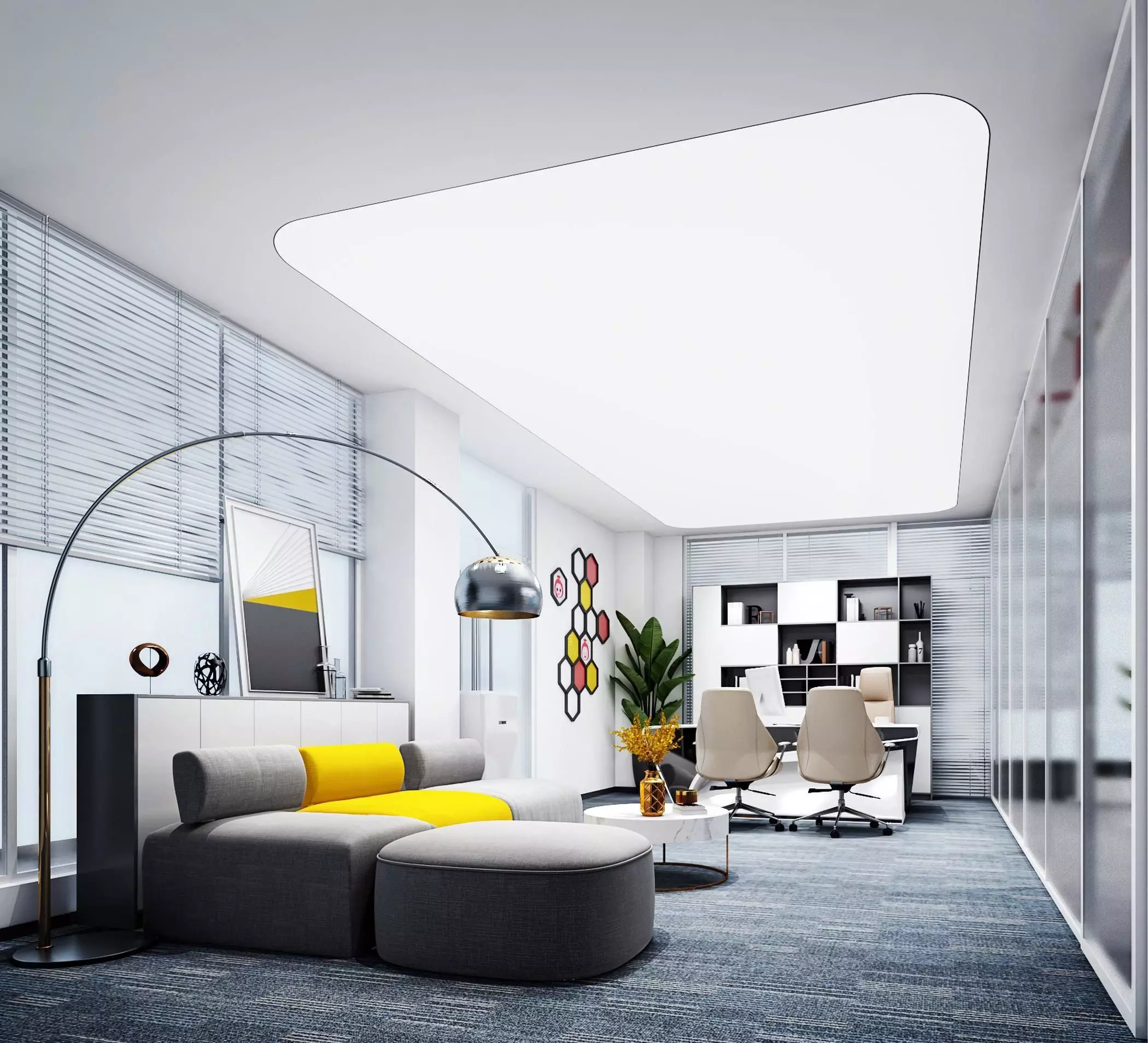 Manager Office Modern 3D model_0