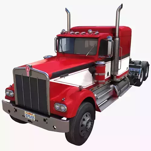 Kenworth W900A Low-poly 3D model