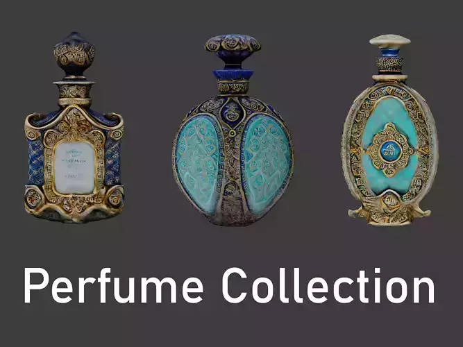 Realistic high quality Victorian Perfume Bottle Collection