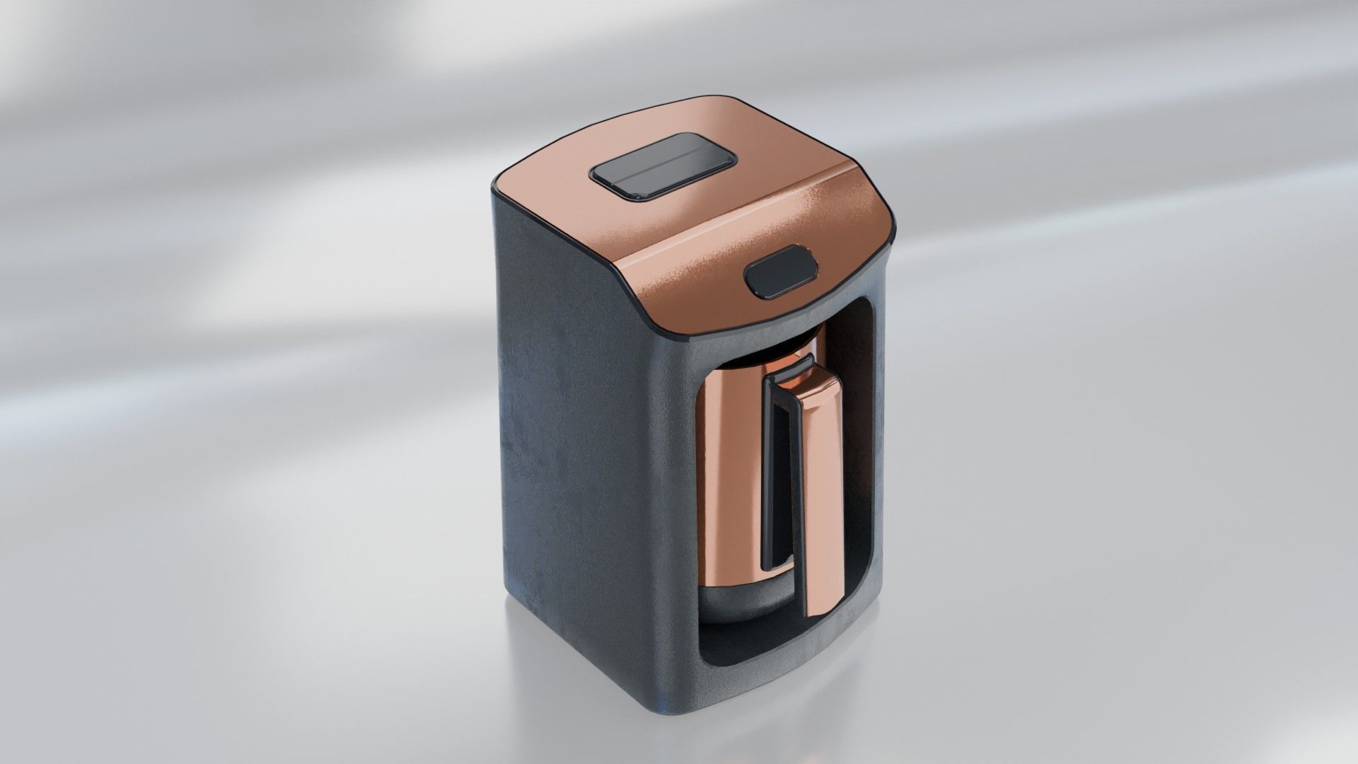 coffeemachine Low-poly 3D model_1