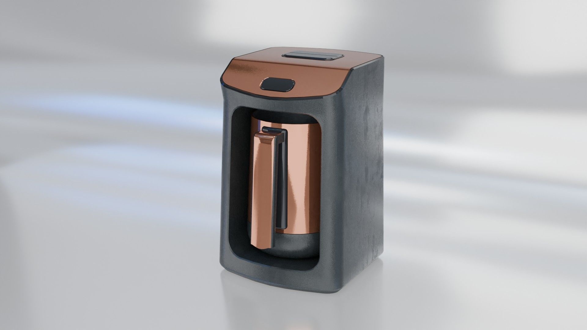 coffeemachine Low-poly 3D model_3