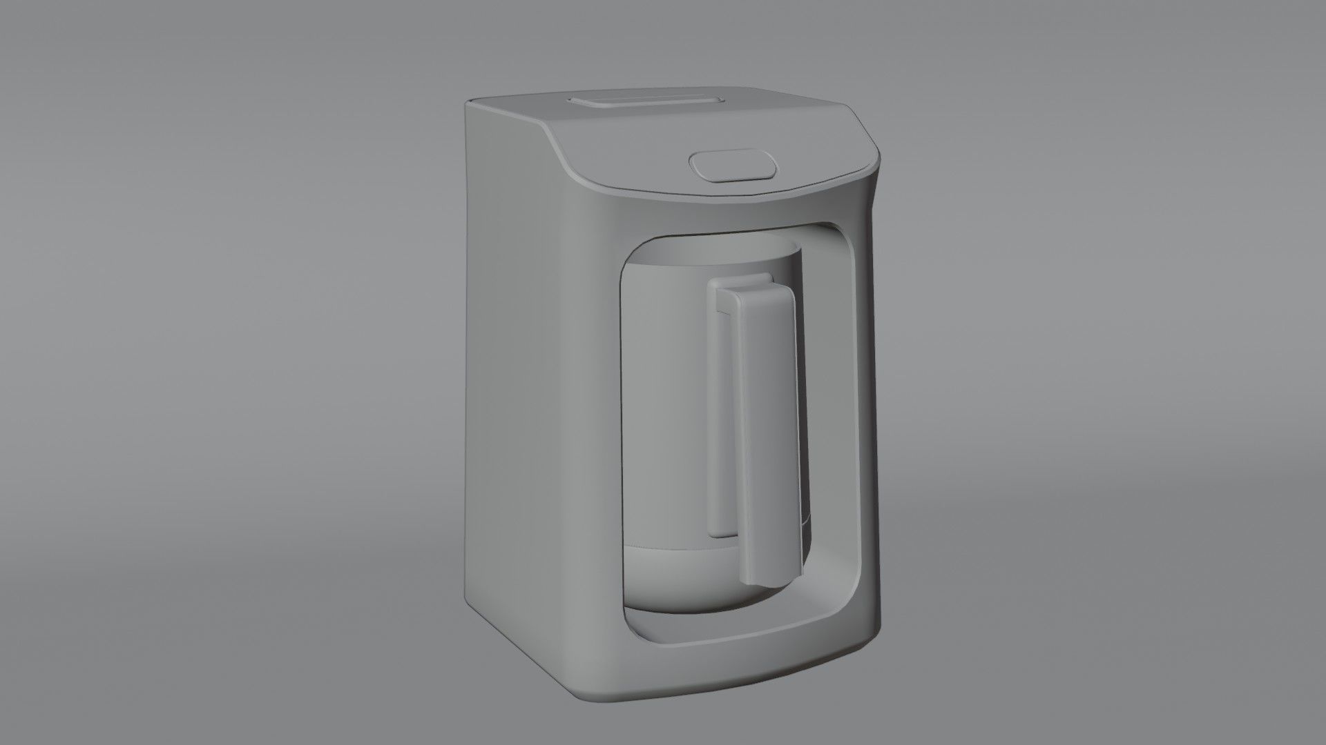 coffeemachine Low-poly 3D model_11