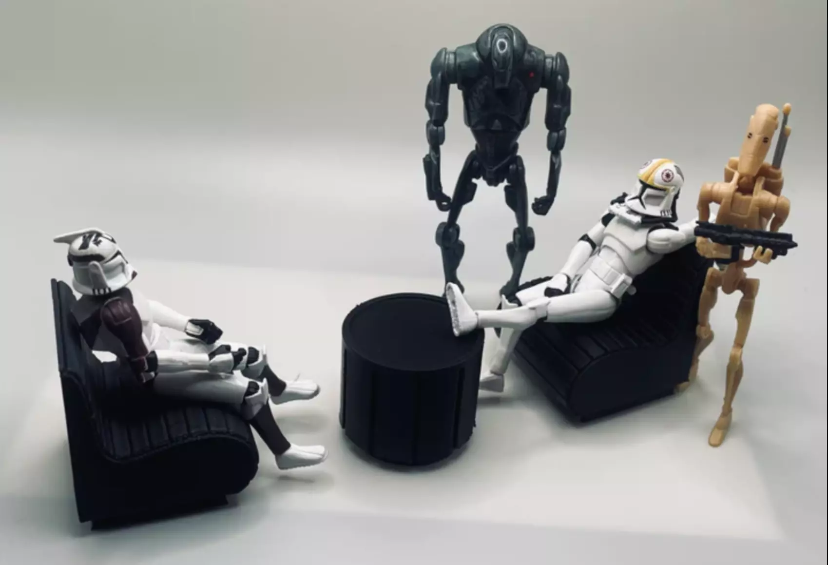 STAR WARS CANTINA FURNITURE BUNDLE MOS EISLEY ACTION FIGURES 3D print model