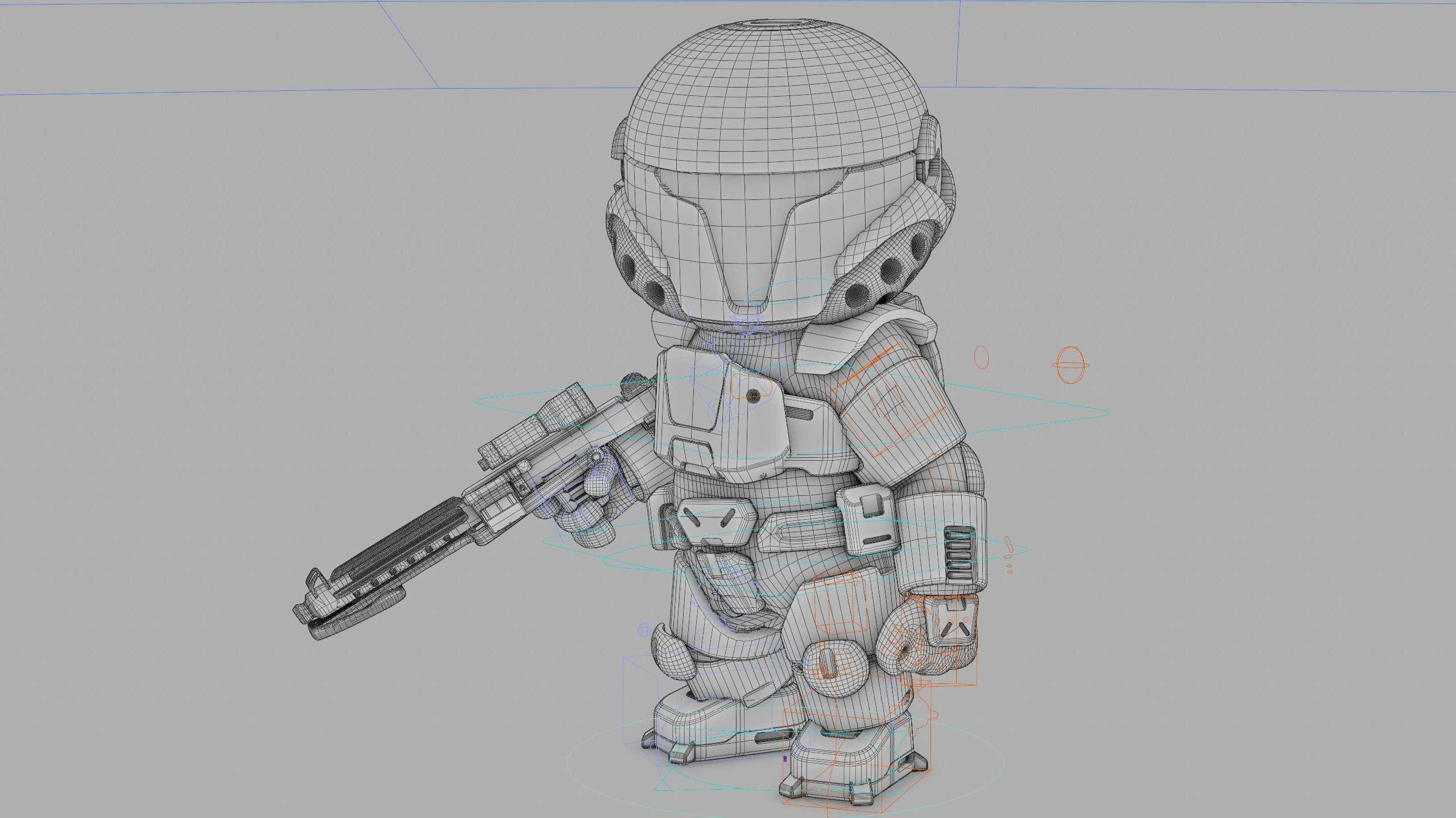 IMPERIAL TROOPER R-C Rigged for Unreal Engine - Unity - MIXAMO 3D model_40