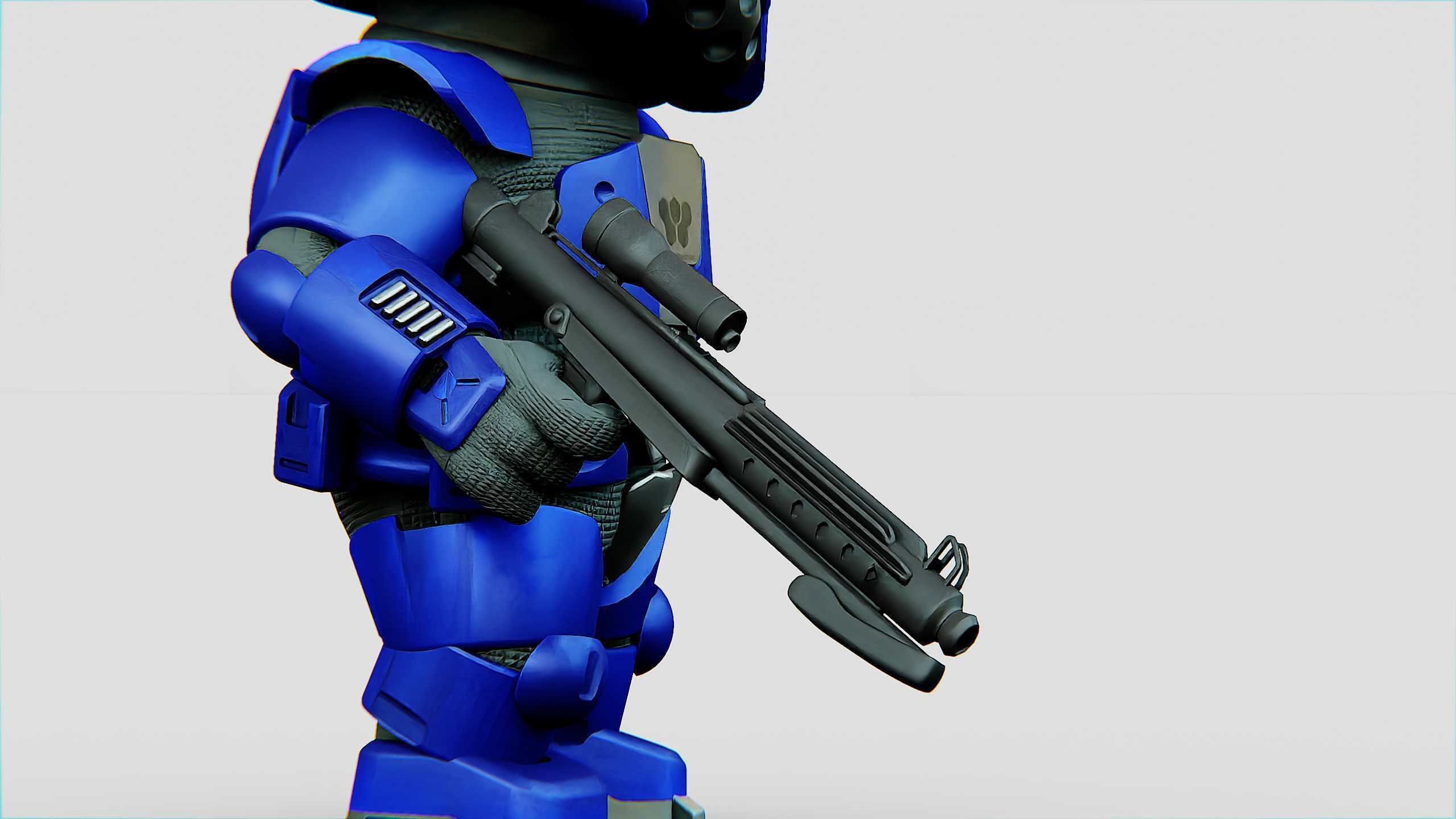 IMPERIAL TROOPER R-C Rigged for Unreal Engine - Unity - MIXAMO 3D model_21