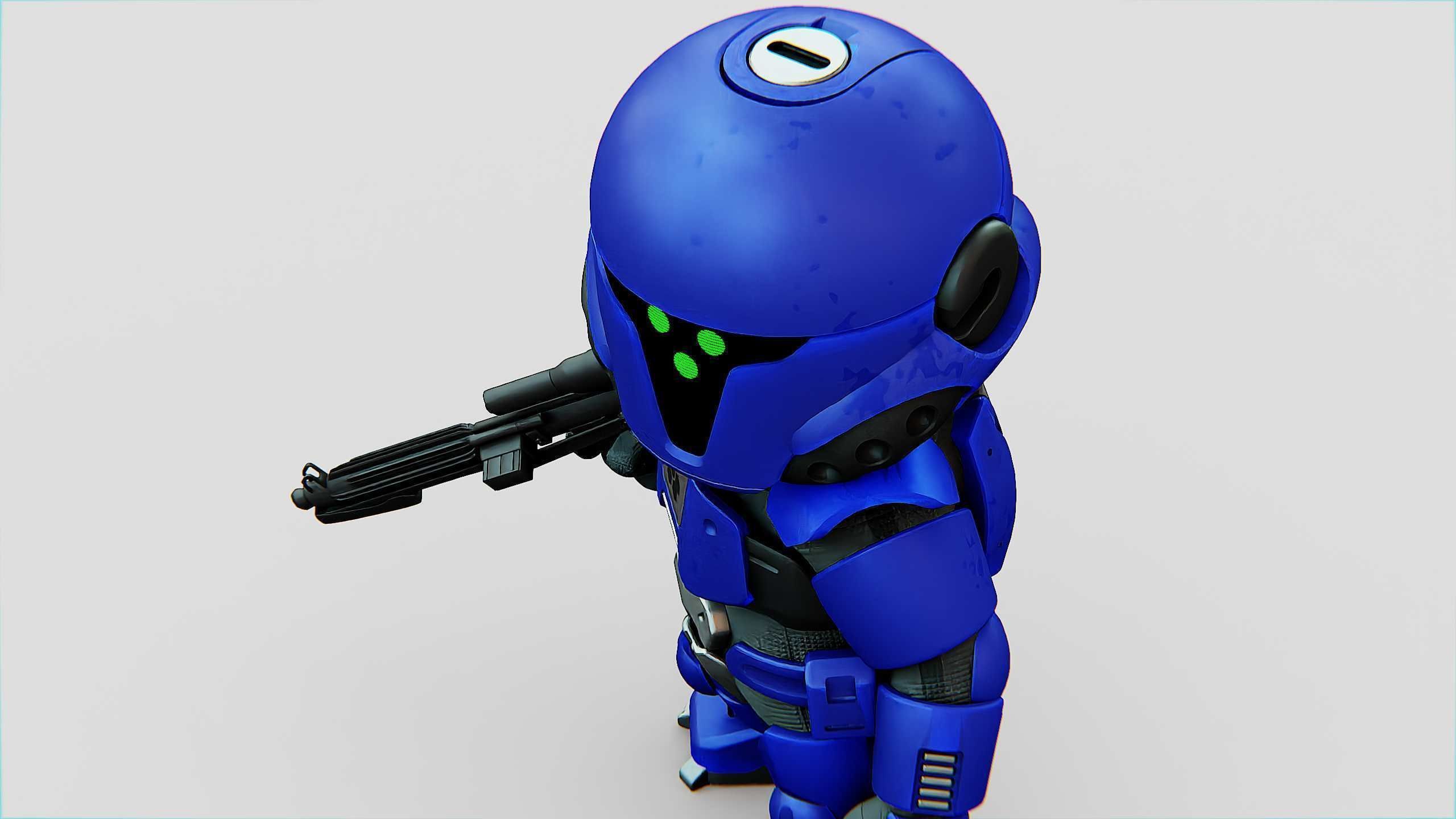 IMPERIAL TROOPER R-C Rigged for Unreal Engine - Unity - MIXAMO 3D model_19